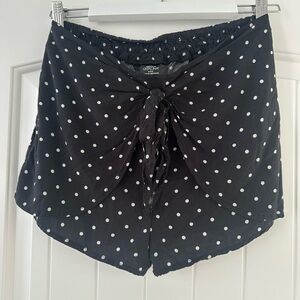 Catalina Black and White Polka Dot High Waist Shorts